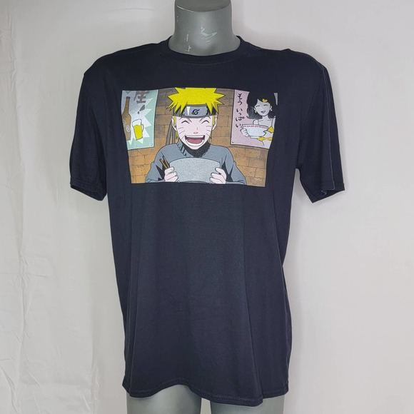 NWOT NARUTO Shippuden Anime Back Print Ichiraku Ramen Shop T Shirt MENS Large L - Picture 1 of 6